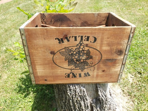 Cassetta porta vino vintage - , in