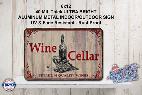 Insegna premium cantina vino - insegna,