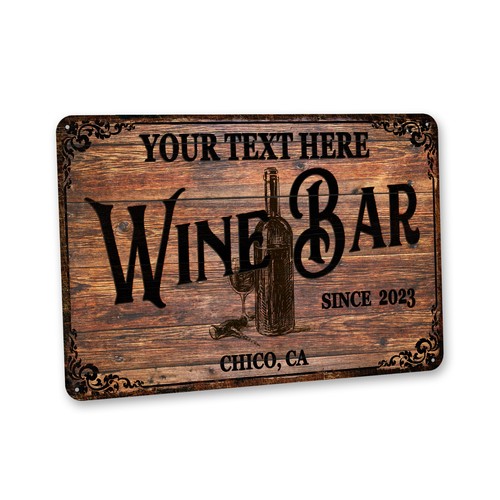 Insegna personalizzata wine