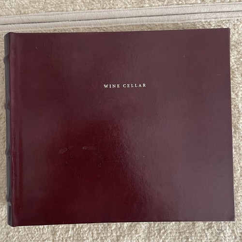 Leather bound wine cellar log - bound,